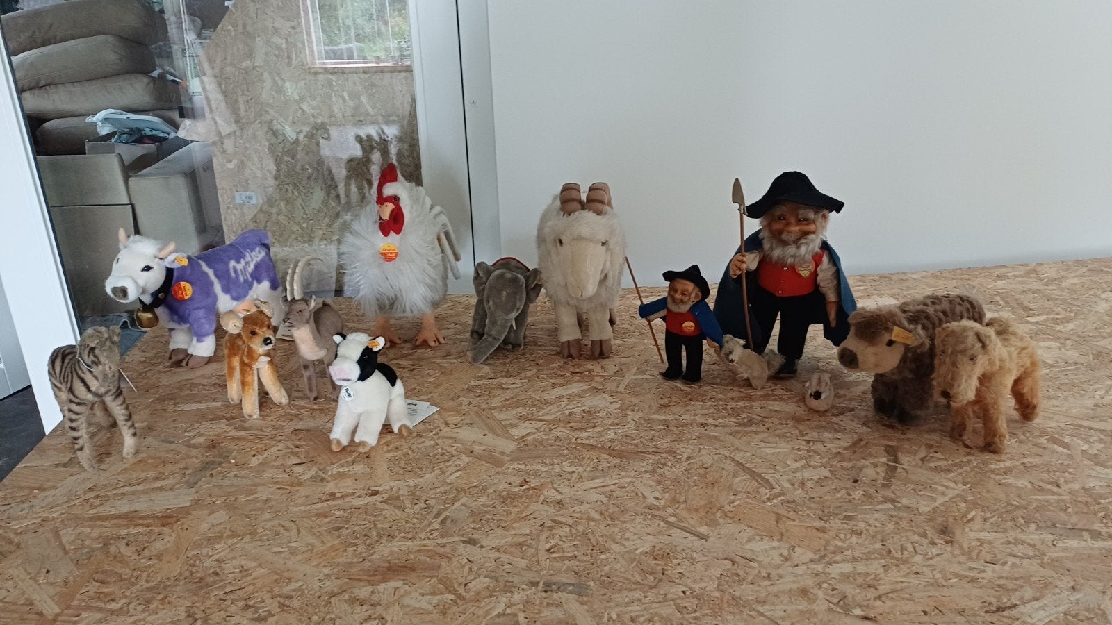 Grote collectie Steiff knuffels - Diverse dieren, Ophalen of Verzenden, Zo goed als nieuw