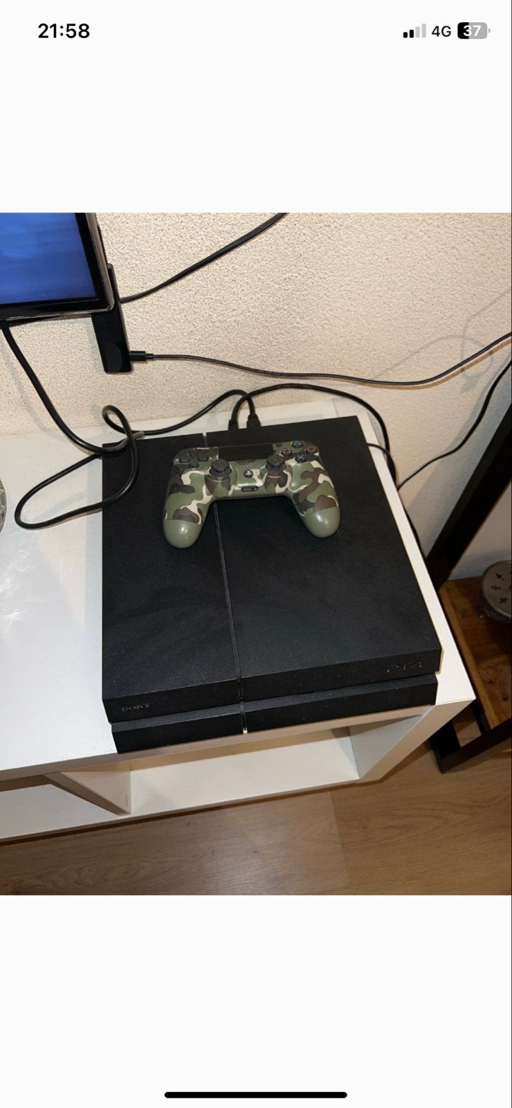 PlayStation 4 met camouflage controller en GTA 5, Ophalen of Verzenden, Met 1 controller, Original, Gebruikt