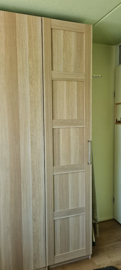 PAX kast (1 deurs), Ophalen, 200 cm of meer, Eikenhout, 50 tot 100 cm