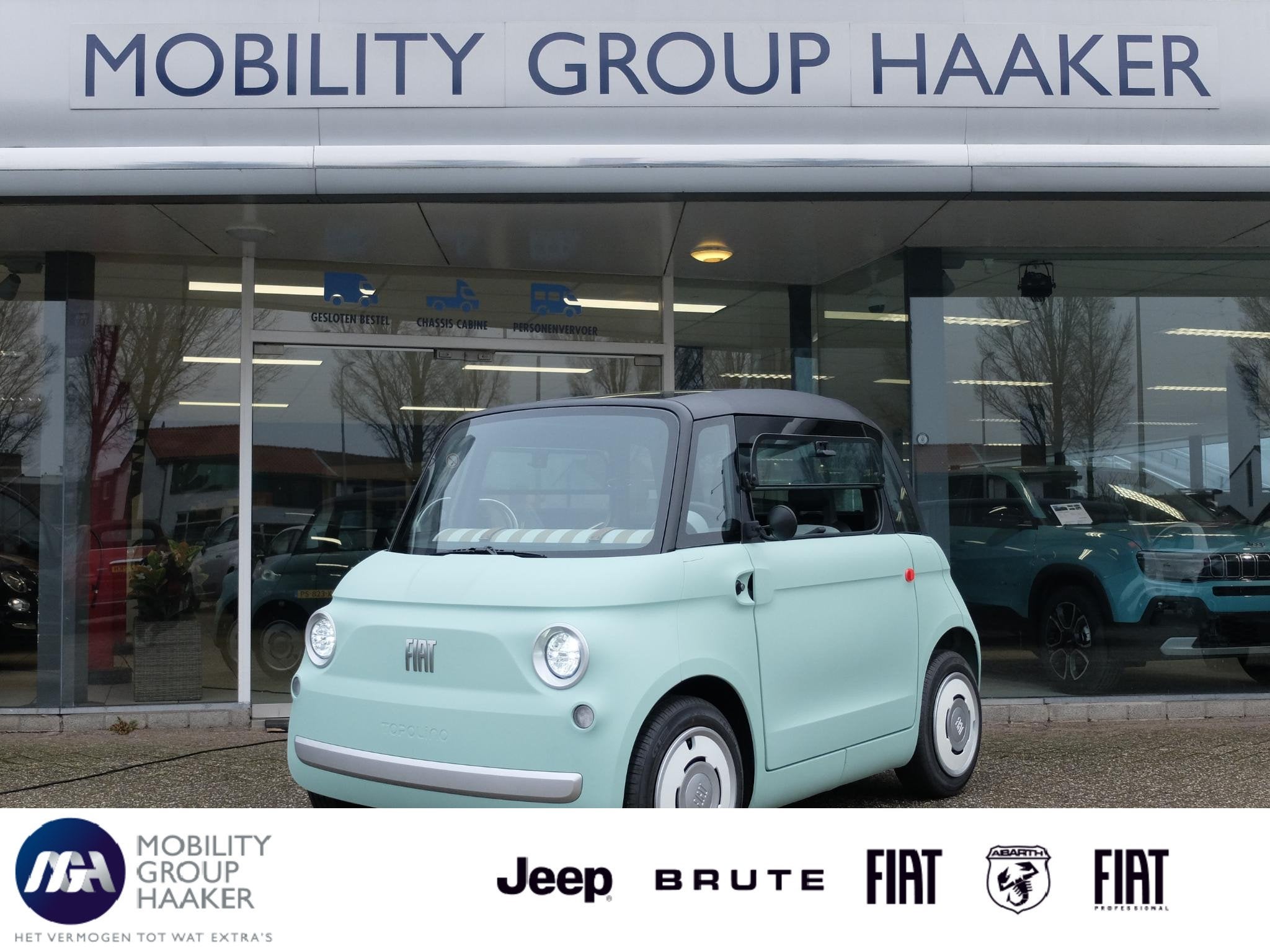 Fiat Topolino Fiat Topolino | Full Elec., Stellantis B.V., Nieuw, Lemelerbergweg 12
1101AJ  Amsterdam, NL, Overige merken