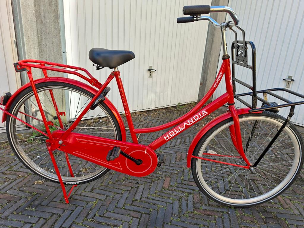 Stevige herkenbare oma Transportfiets, Fietsen en Brommers, Fietsen | Dames | Omafietsen, Gebruikt, 56 cm of meer, Terugtraprem
