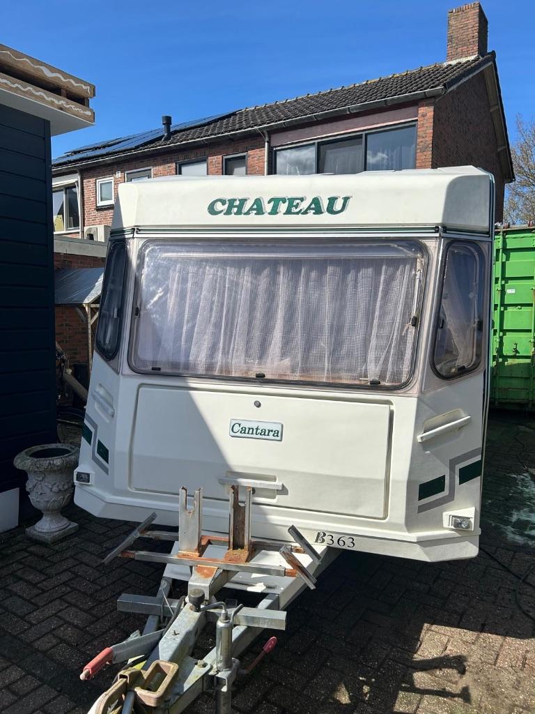 Chateau cantara 445 met mover 1997, Caravans en Kamperen, Caravans, Omvormbare zithoek, 750 - 1000 kg, Particulier, Tot en met 4