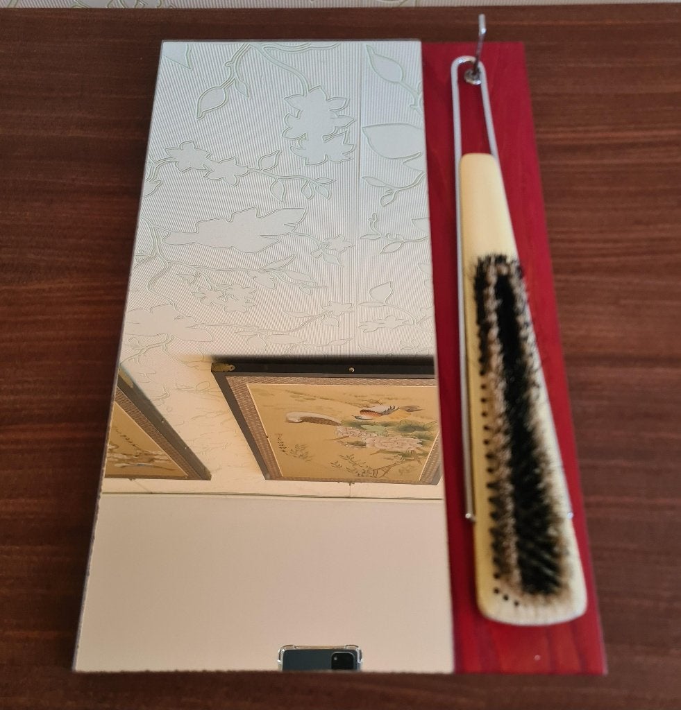 te koop: set spiegel kledingborstel, retro vintage jaren 60, Ophalen of Verzenden, Huis en Inrichting