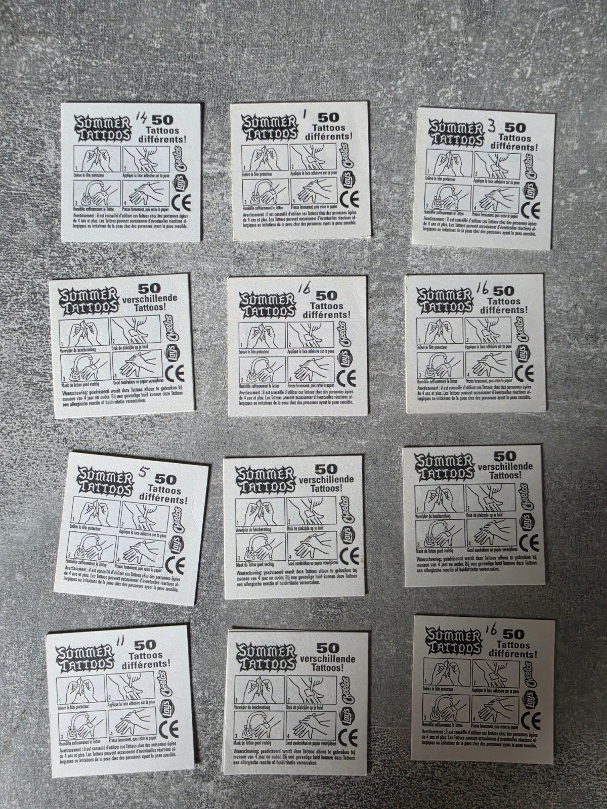 Zeldzame Summer Tattoos Lays Cheetos Jaren '90, Verzamelen, Ophalen of Verzenden, Gebruikt