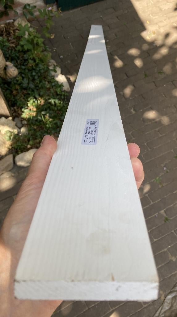 Schaaflat naaldhout gegrond 69x12 mm 225 cm lang nieuw, Ophalen, Overige materialen, Nieuw, 200 tot 250 cm