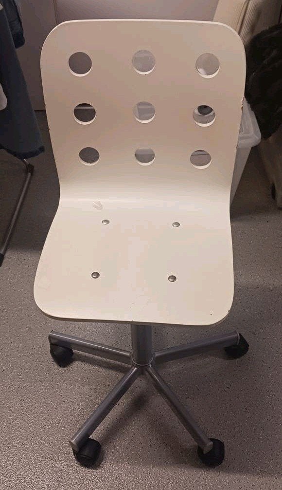 gratis ikea bureaustoel wit, Ophalen, Gebruikt, Wit, Bureaustoel