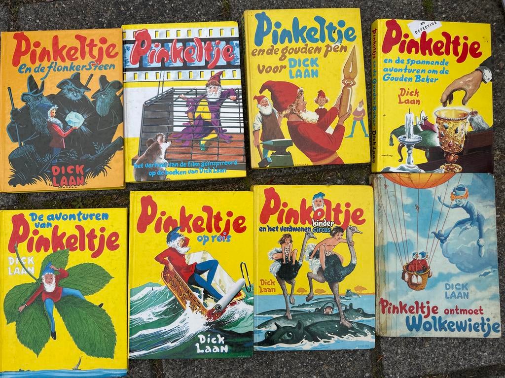Grote collectie Pinkeltje boeken - 8 delen van Dick Laan, Ophalen of Verzenden, Gelezen, Fictie algemeen