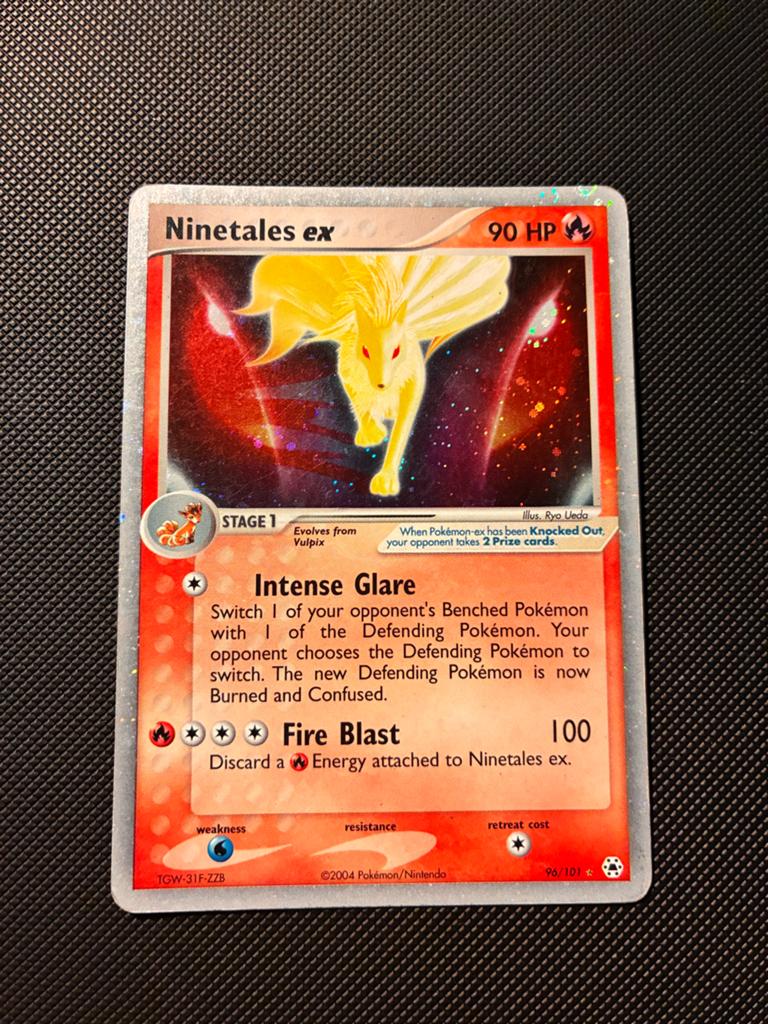 Ninetales ex - 96 hidden legends, Ophalen of Verzenden, Zo goed als nieuw, Losse kaart, Foil