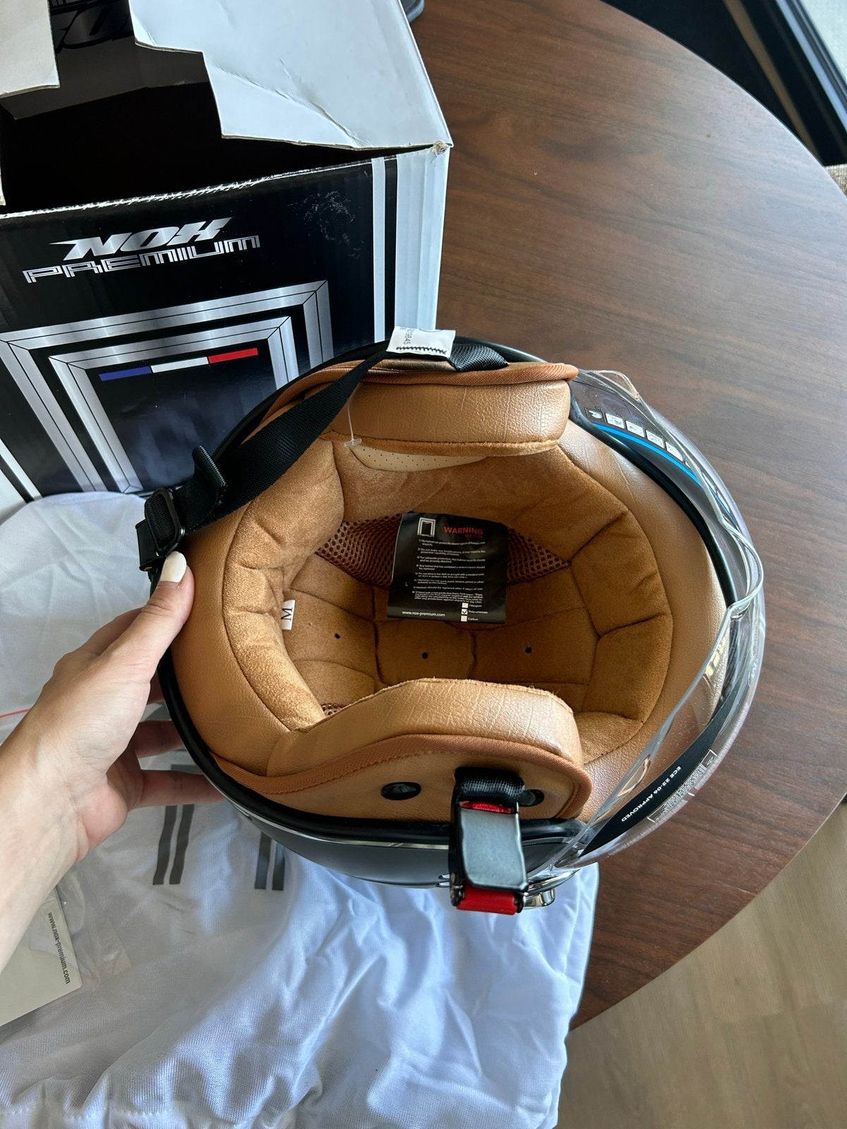 Nox Premium Scooterhelm - Mat Titanium - Maat M - Nieuw, Fietsen en Brommers, Brommerhelmen, Ophalen, Nieuw, Medium