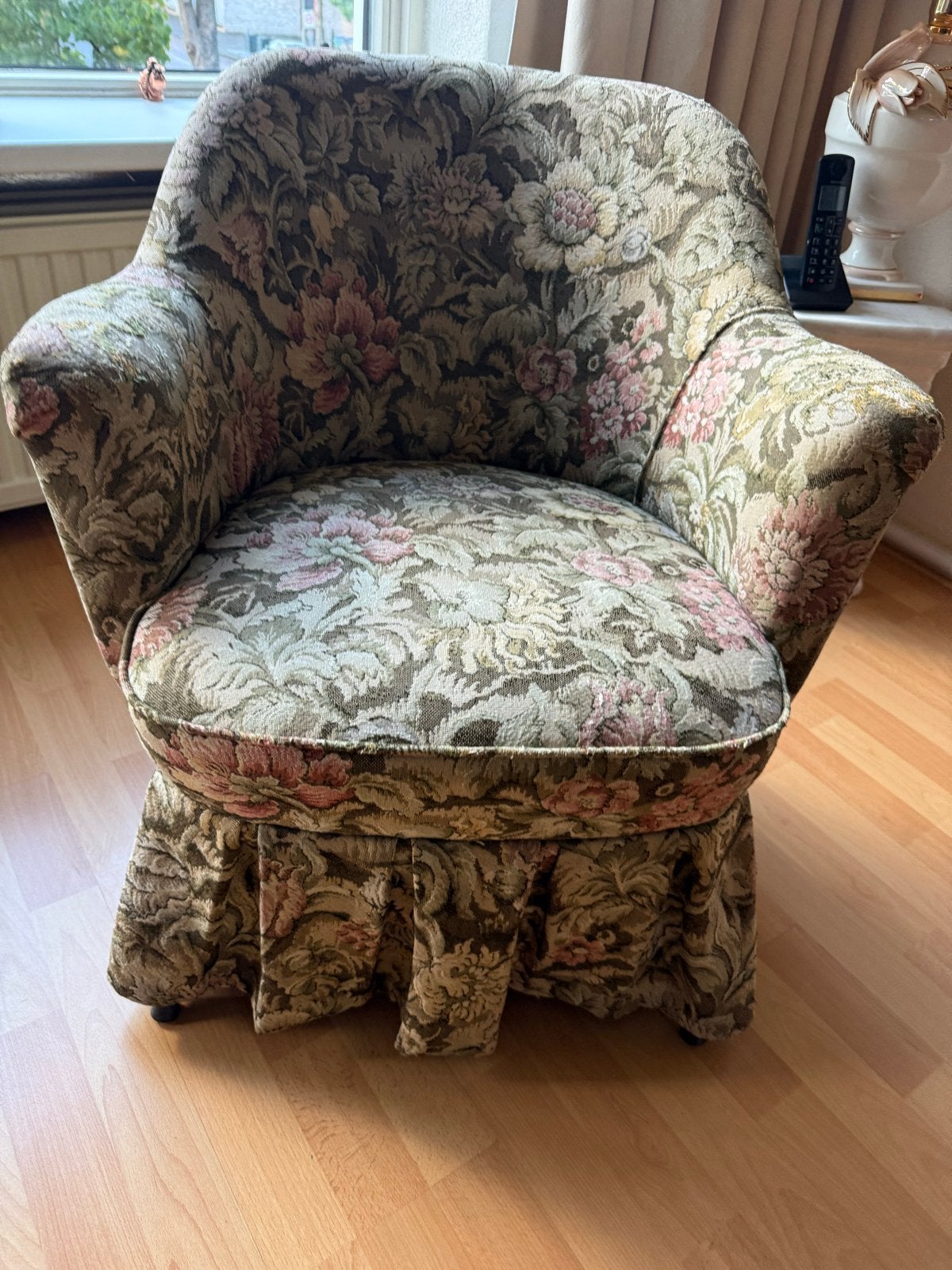 Vintage Dames Fauteuiltje - Goede Staat, Ophalen, Minder dan 50 cm, Gebruikt, Minder dan 75 cm