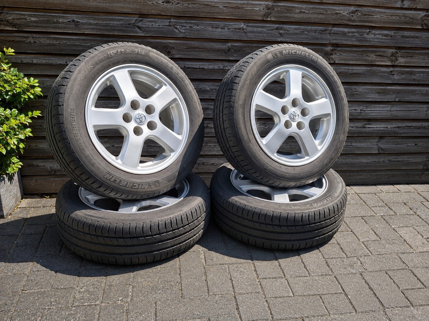 Velgen met banden 5x100 (toyota), Auto-onderdelen, Banden en Velgen, Gebruikt, 15 inch, Banden en Velgen, Ophalen of Verzenden