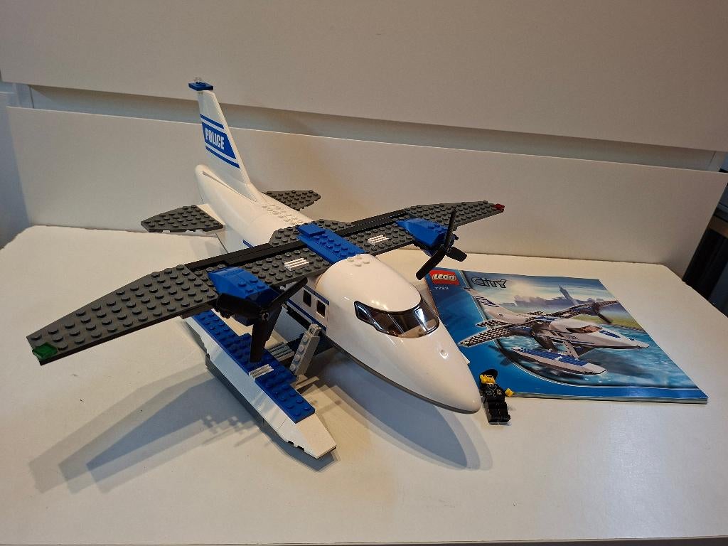 LEGO City Politieboot 7287  en Politiewatervliegtuig -7723, City, Compleet, Lego, Ophalen of Verzenden
