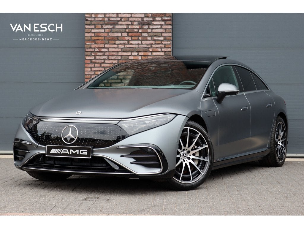 Mercedes-Benz EQS 450+ AMG Line Premium+ 108 kWh | SoH 98,58, Auto's, Mercedes-Benz, Achterwielaandrijving, Gebruikt, Zwart, EQS