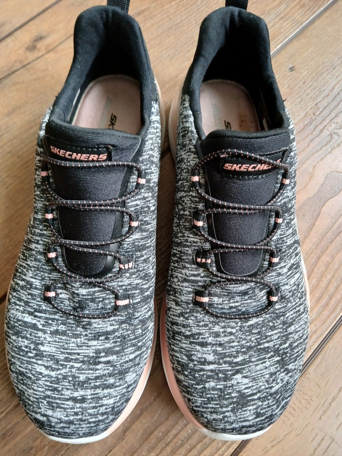 Skechers memory foam, maat 38, zwart, wit en rose, Skechers, Zwart, Ophalen of Verzenden, Sneakers of Gympen