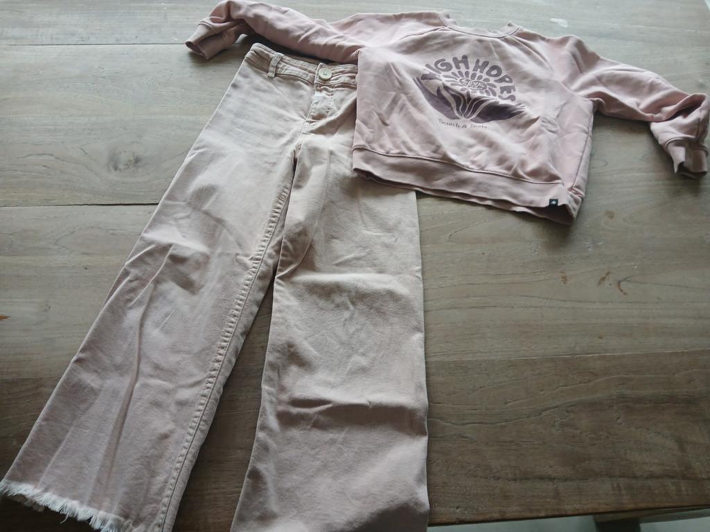 Meisjes kleding set maat 128, Ophalen of Verzenden, Zo goed als nieuw, Meisje