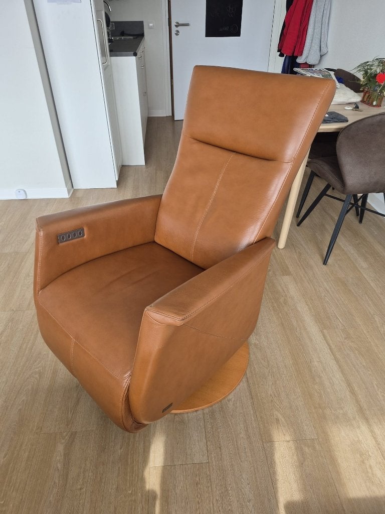 Prominent Sta op stoel, Huis en Inrichting, Fauteuils, Ophalen, Gebruikt, Minder dan 75 cm, Leer