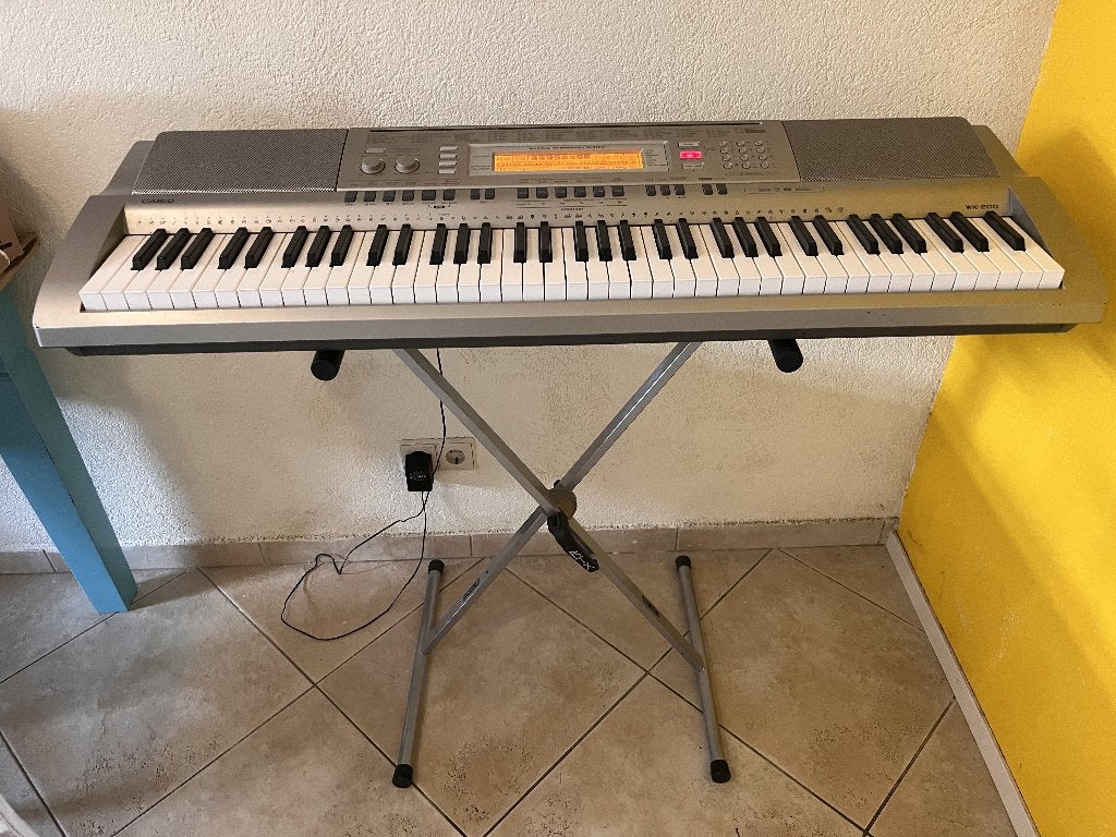 Casio WK-200 keyboard set, Ophalen, Casio, Gebruikt, Midi-aansluiting