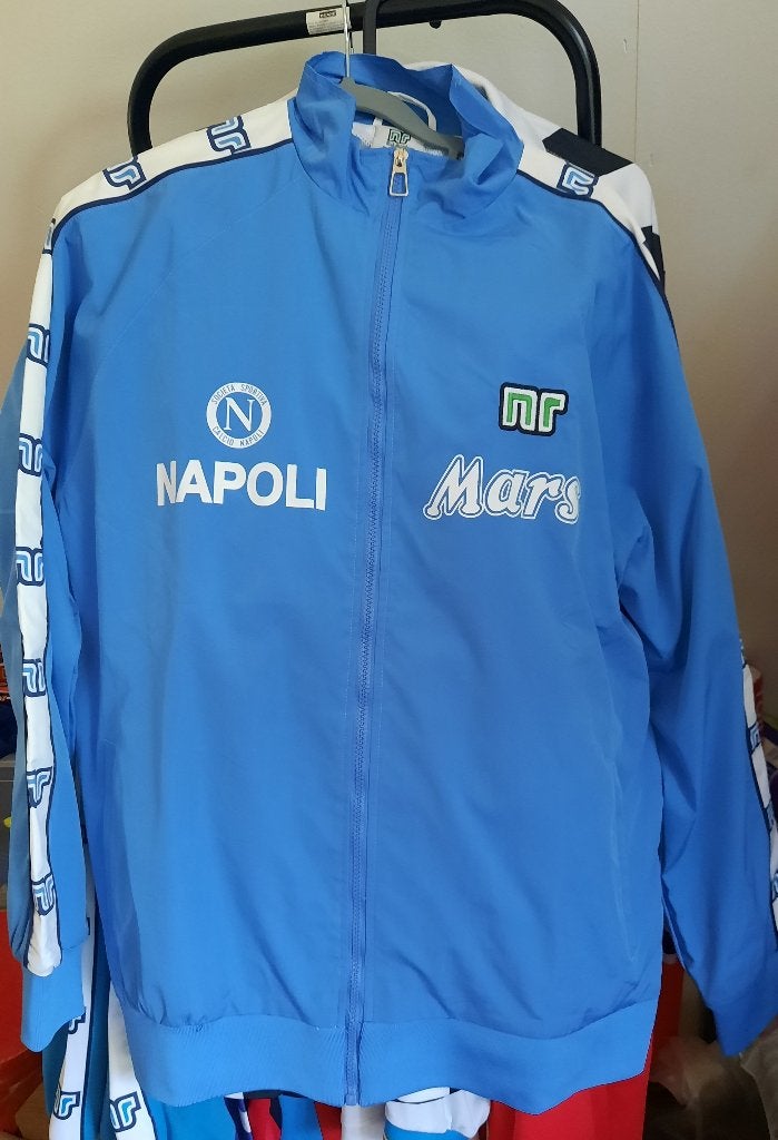 Napoli windbracker jack XL Diego Maradona periode, Maat XL, Ophalen, Zo goed als nieuw, Shirt