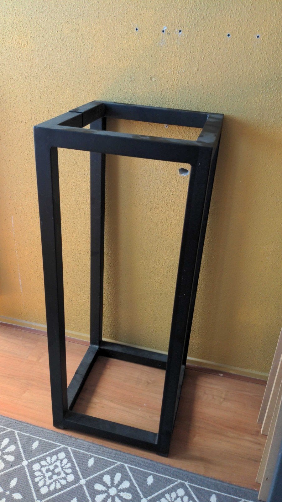 Zwart metalen frame 100x40x40 cm, Ophalen, Gebruikt, Modern, Industrieel, Metaal of Aluminium