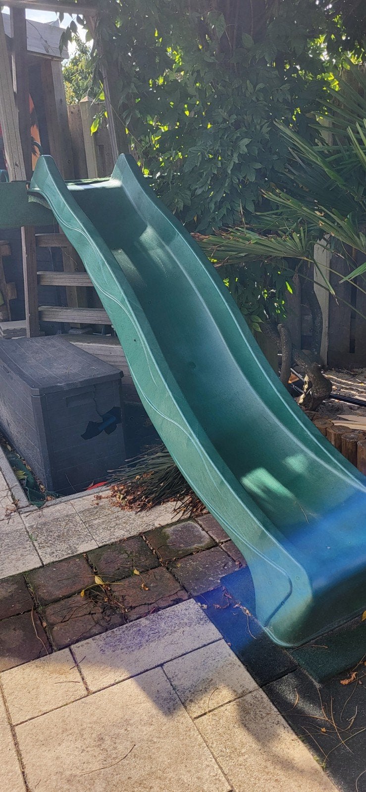 Groene glijbaan voor speeltoestel - Gebruikt, Ophalen, Gebruikt, Glijbaan, Aanbouwonderdeel
