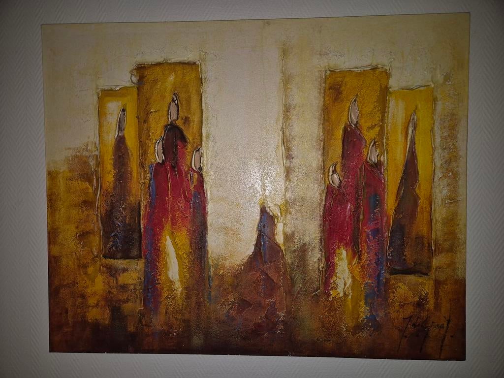 Schilderij Jochem de graaf, Antiek en Kunst, Kunst | Schilderijen | Abstract, Ophalen of Verzenden