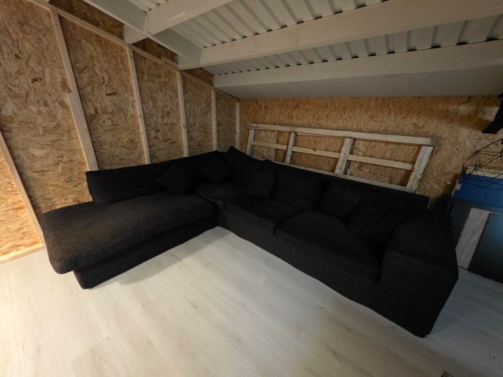 Hoekbank 309x245 - Ideaal voor keet of studentenkamer, Huis en Inrichting, Banken | Bankstellen, Ophalen, Gebruikt, 100 tot 125 cm