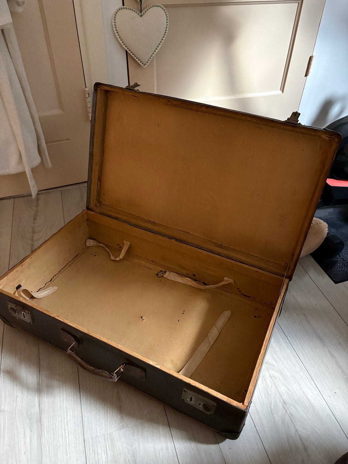 Vintage Koffer - Bruin, Ophalen, 30 cm of meer, Gebruikt, Bruin