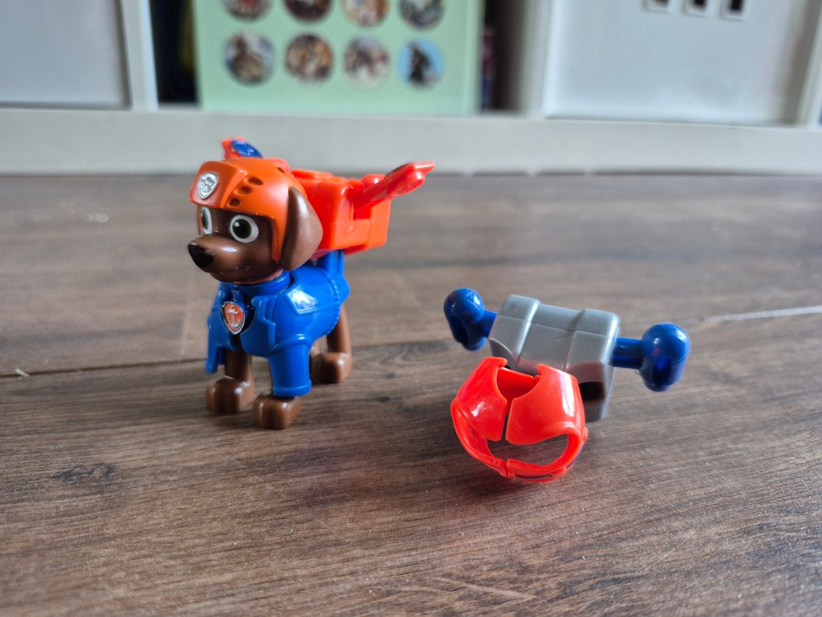 Paw Patrol Zuma met 2 afneembare rugzakken, Kinderen en Baby's, Ophalen of Verzenden, Zo goed als nieuw