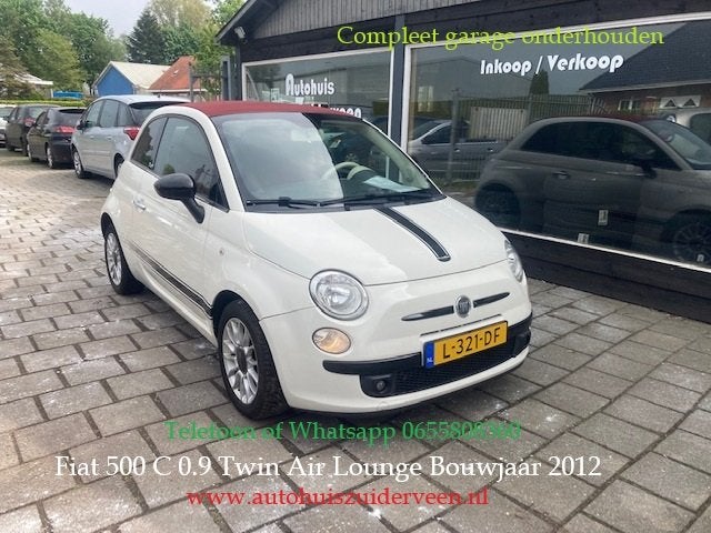FIAT 500c 0.9 85PK Turbo Twinair Lounge boekjes !