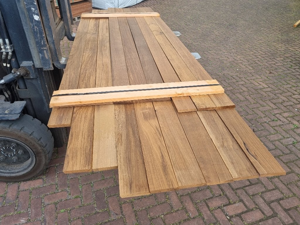 4.59 m2 Rhombus profiel 1.8x11.0 cm - nr: HP253, Tuin en Terras, Palen, Balken en Planken, Ophalen, Planken, Nieuw, Hardhout