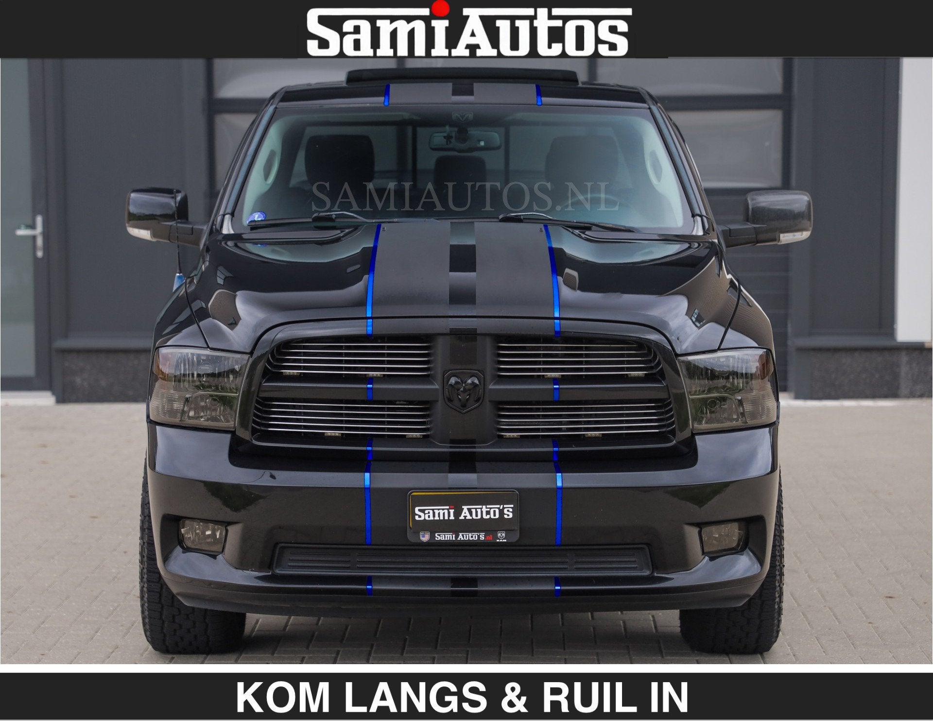 Dodge Ram BLACK ON BLACK | 5.7 V8 HEMI | SPORT | STOER EN LE, Auto's, Automaat, Euro 5, Gebruikt, 5654 cc