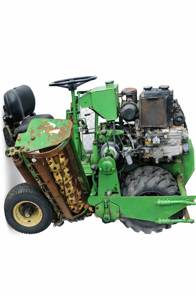 Roberine john Deere zitmaaier, Tuin en Terras, Zitmaaiers, Gebruikt, Versnellingen, 120 cm of meer, Ophalen