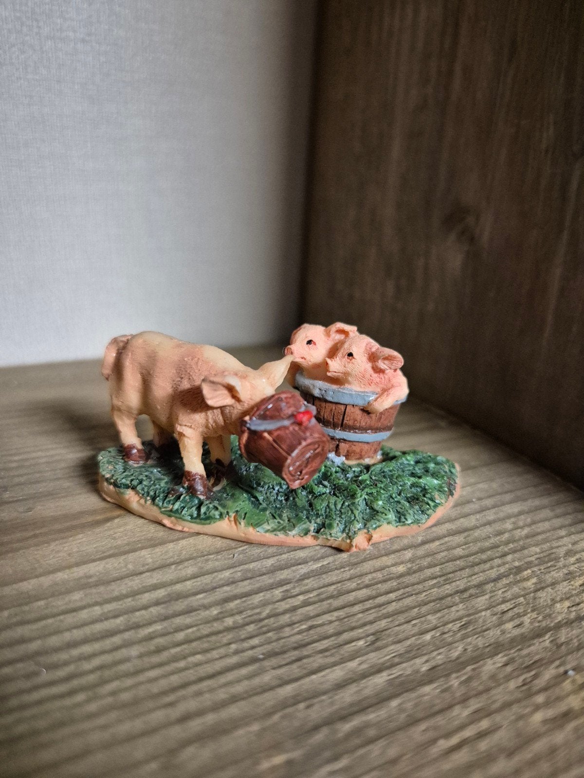 kerstdorp varkentjes kersthuisjes, Ophalen of Verzenden, Zo goed als nieuw