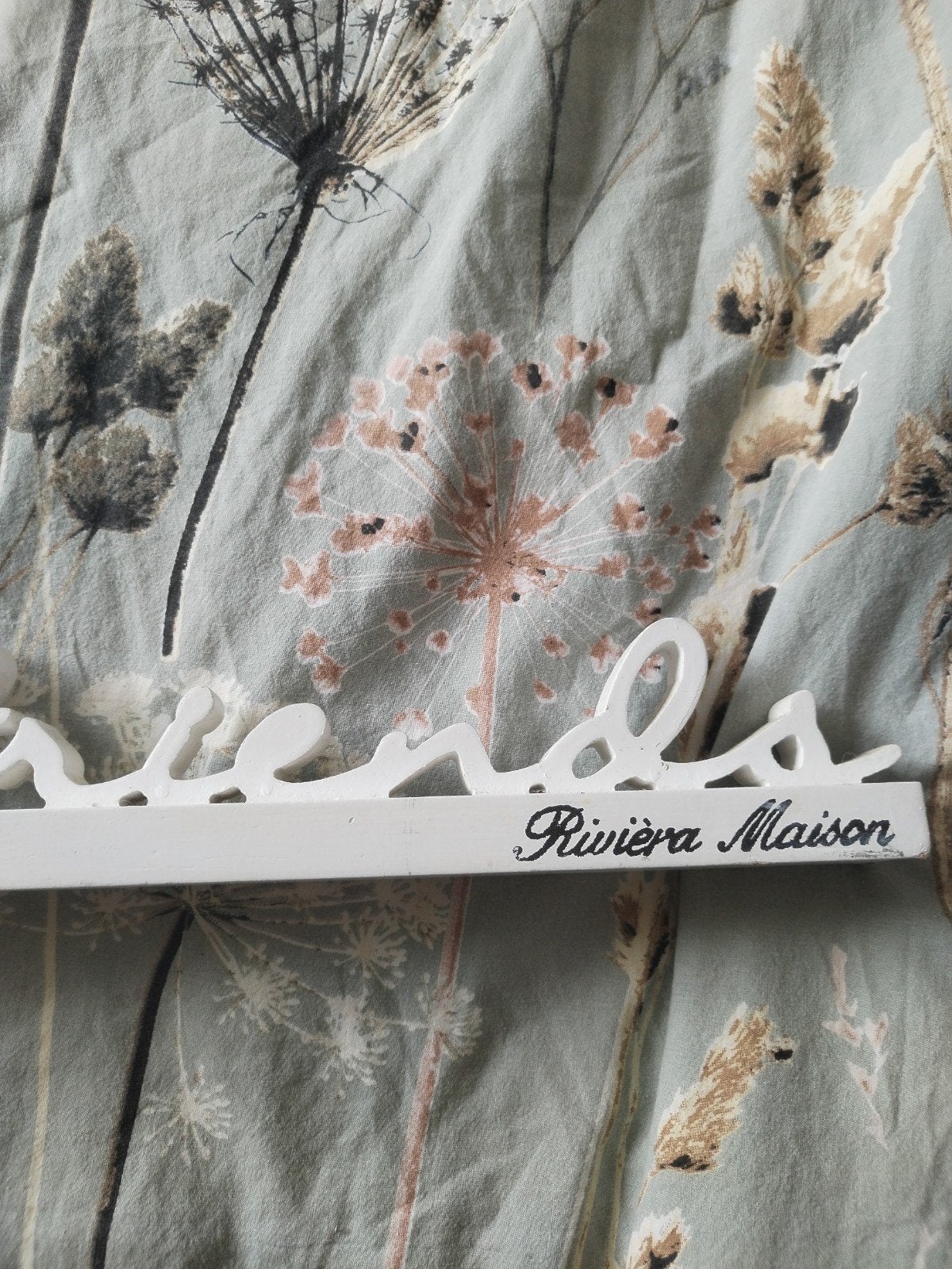 Riviera Maison 'Welcome Friends' decoratiebord, Hout, Gebruikt, Ophalen of Verzenden, Landelijk