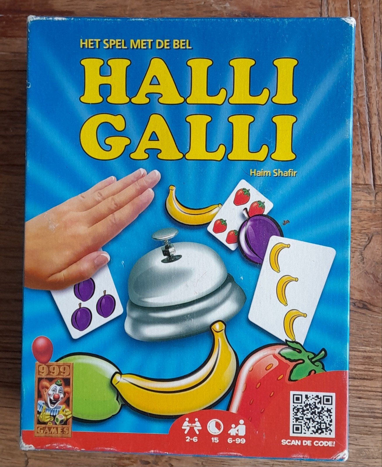 Halli Galli: Het snelle kaartspel met de bel, Een of twee spelers, Ophalen of Verzenden, Gebruikt, 999 Games