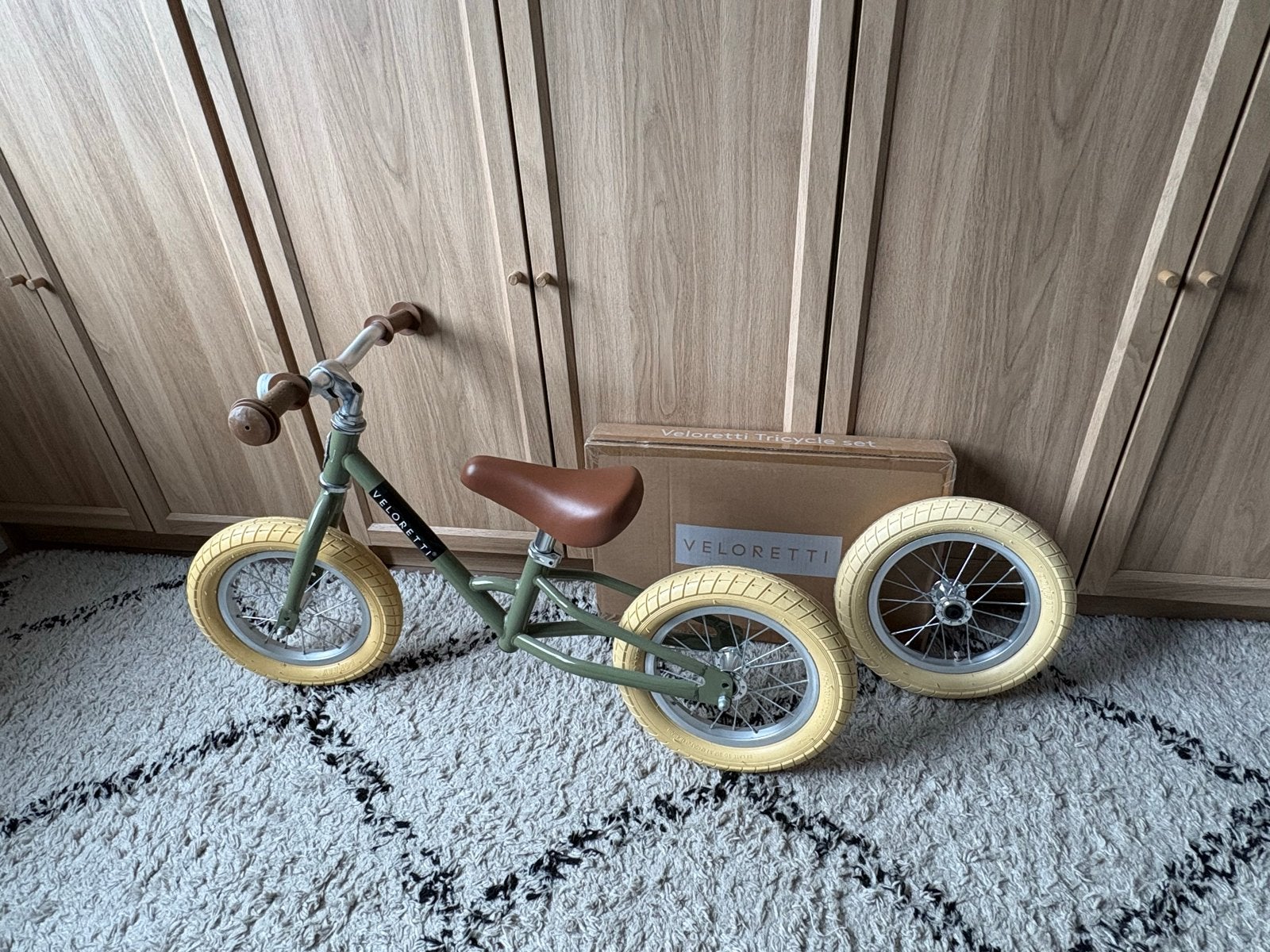 Veloretti loopfiets groen - zo goed als nieuw, Ophalen, Zo goed als nieuw, 16 tot 20 inch