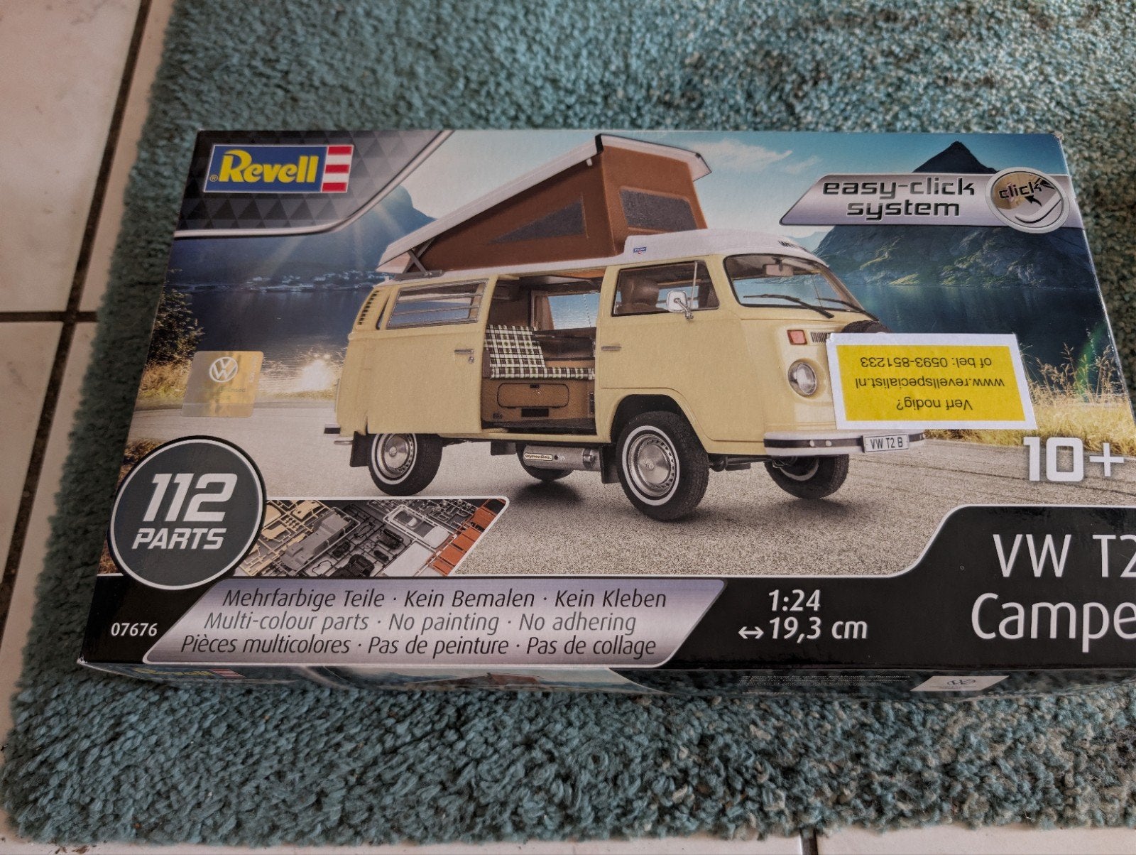 Revell VW T2 Camper modelbouwkit - met  doos, Auto, Nieuw, Ophalen of Verzenden, 1:32 tot 1:50
