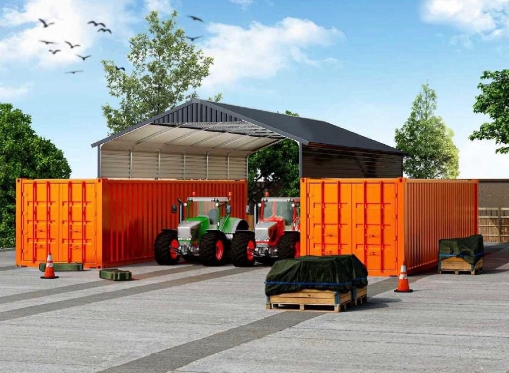 Container overkapping 5.86x11.16 meter, Zakelijke goederen, Ophalen