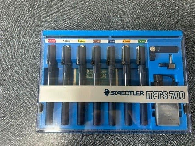 Staedtler Mars Matic 700-7 technische tekenpennen+inkt,nieuw, Ophalen of Verzenden, Nieuw