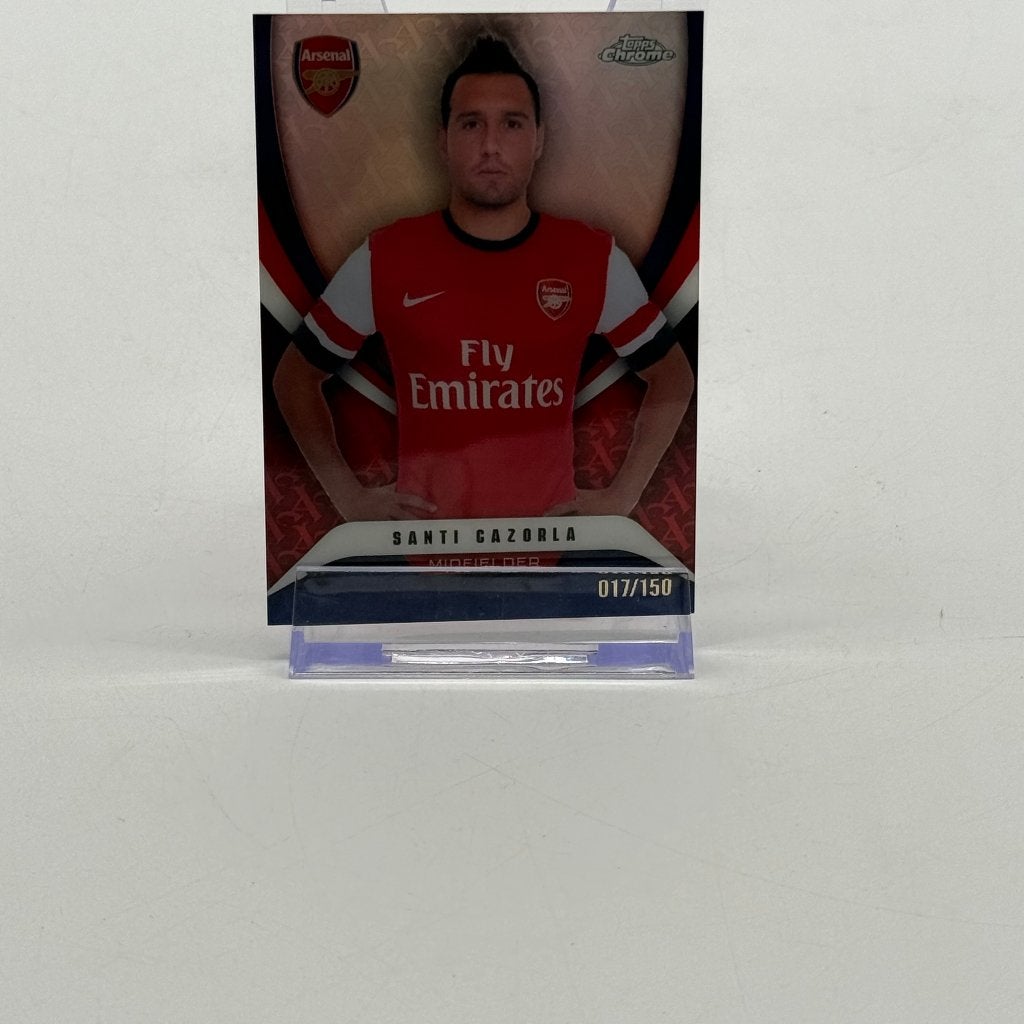 Topps Chrome Arsenal - Santi Cazorla 017/150 Refractor, Ophalen of Verzenden, Zo goed als nieuw, Buitenlandse clubs, Spelerskaart