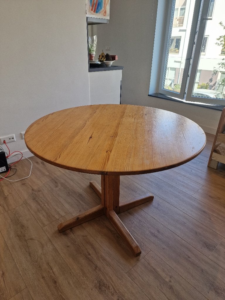Houten ronde Ikea eettafel te koop, Huis en Inrichting, Tafels | Eettafels, Ophalen, Gebruikt, Tijdloos, Vier personen