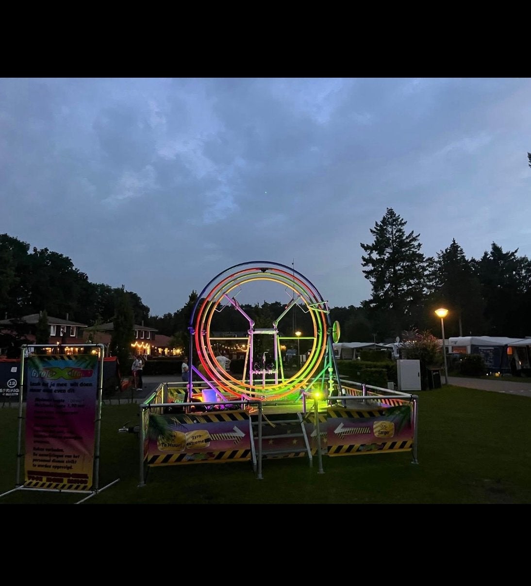 Gyroscoop attractie met LED verlichting te koop, Ophalen, Gebruikt, Overige