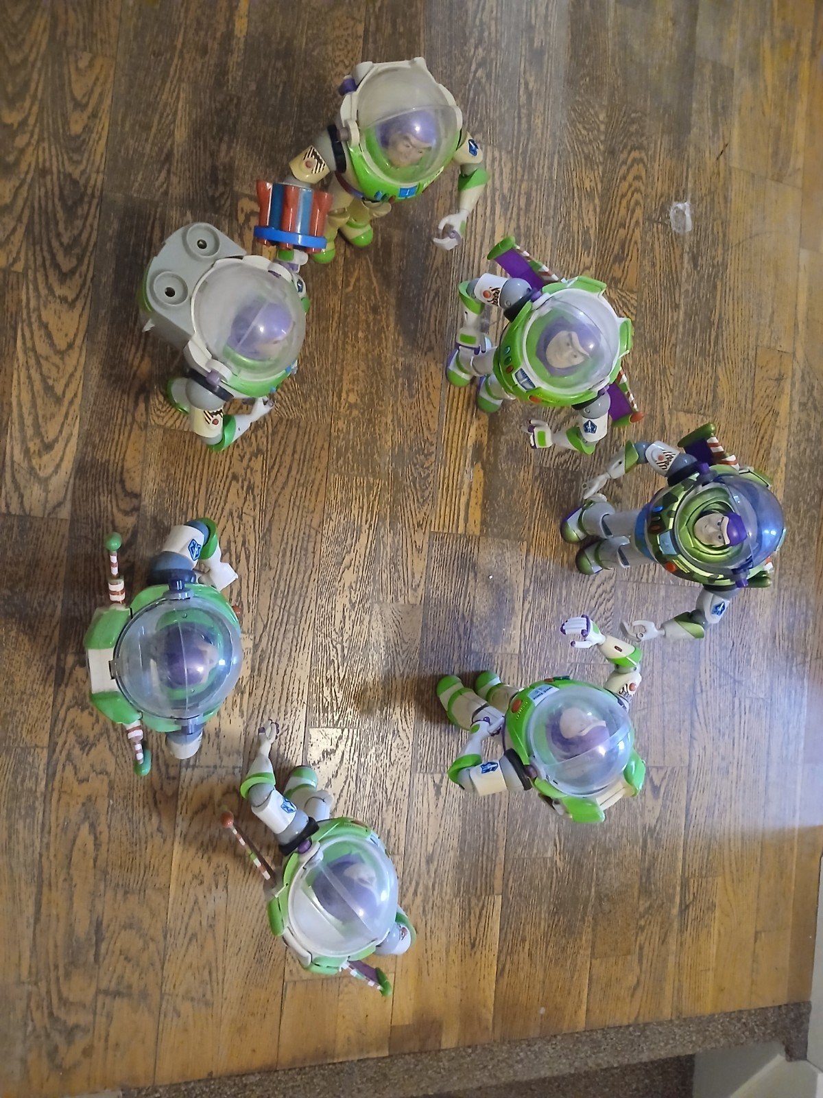 7 x Buzz Lightyear Toy Story, Ophalen of Verzenden, Gebruikt, Film, Actiefiguur of Pop