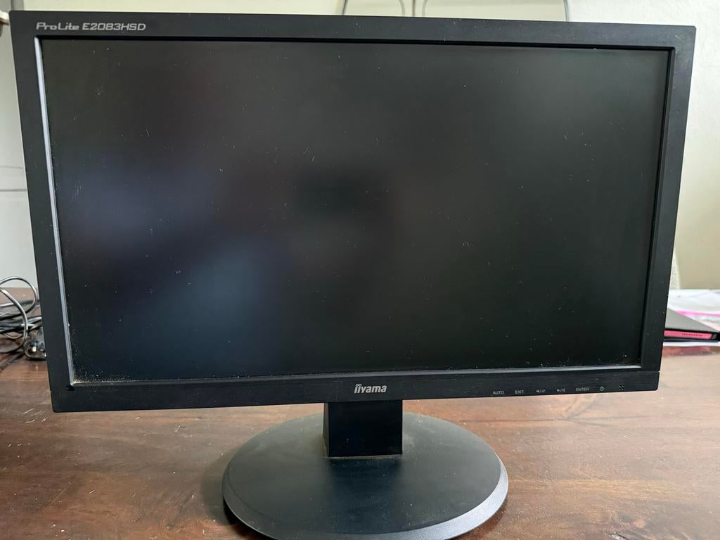 iiyama ProLite E2083HSD Monitor - Gebruikt, Computers en Software, Monitoren, Ophalen, Gebruikt, Kantelbaar, Full HD
