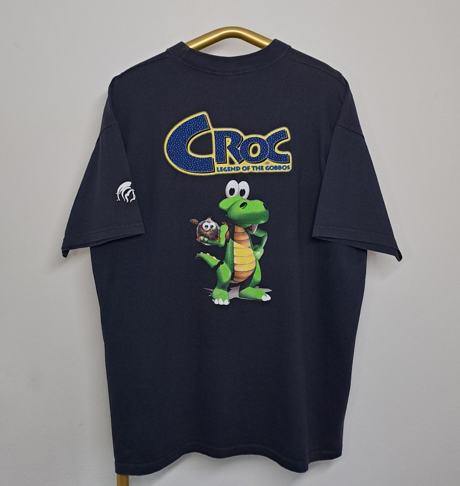 VTG 90s Croc Game Promo Shirt - Fox Interactive " Large ", Maat 52/54 (L), Meerkleurig, Vintage, Ophalen of Verzenden