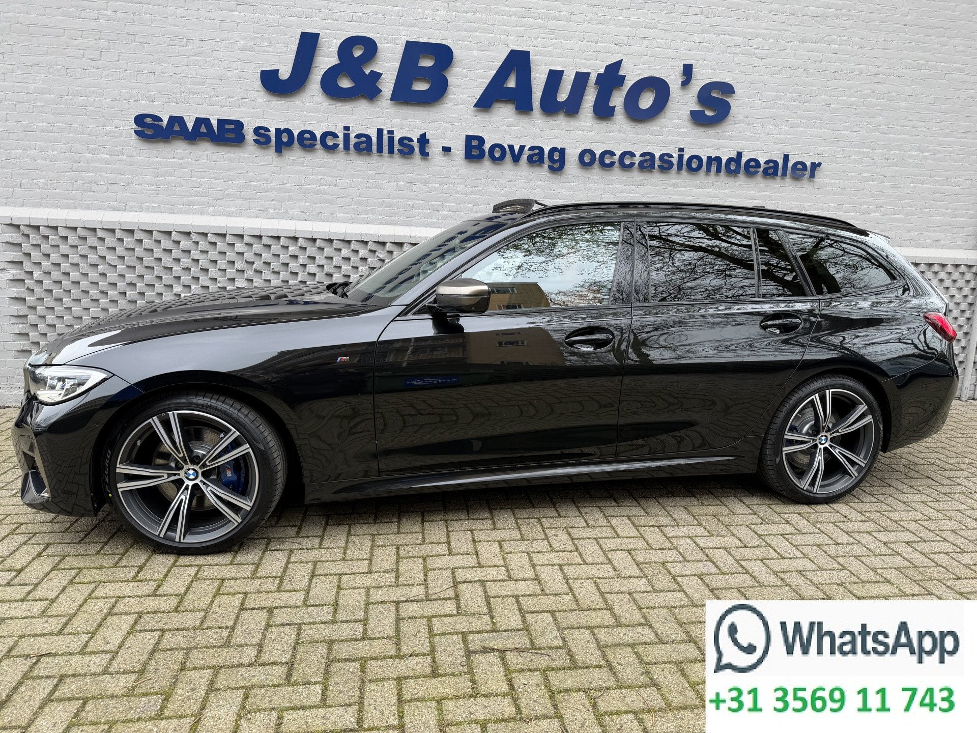 BMW 3 Serie Touring M340i xDrive High Executive Msport Laser, Auto's, Euro 6, Zwart, Vierwielaandrijving, 2998 cc