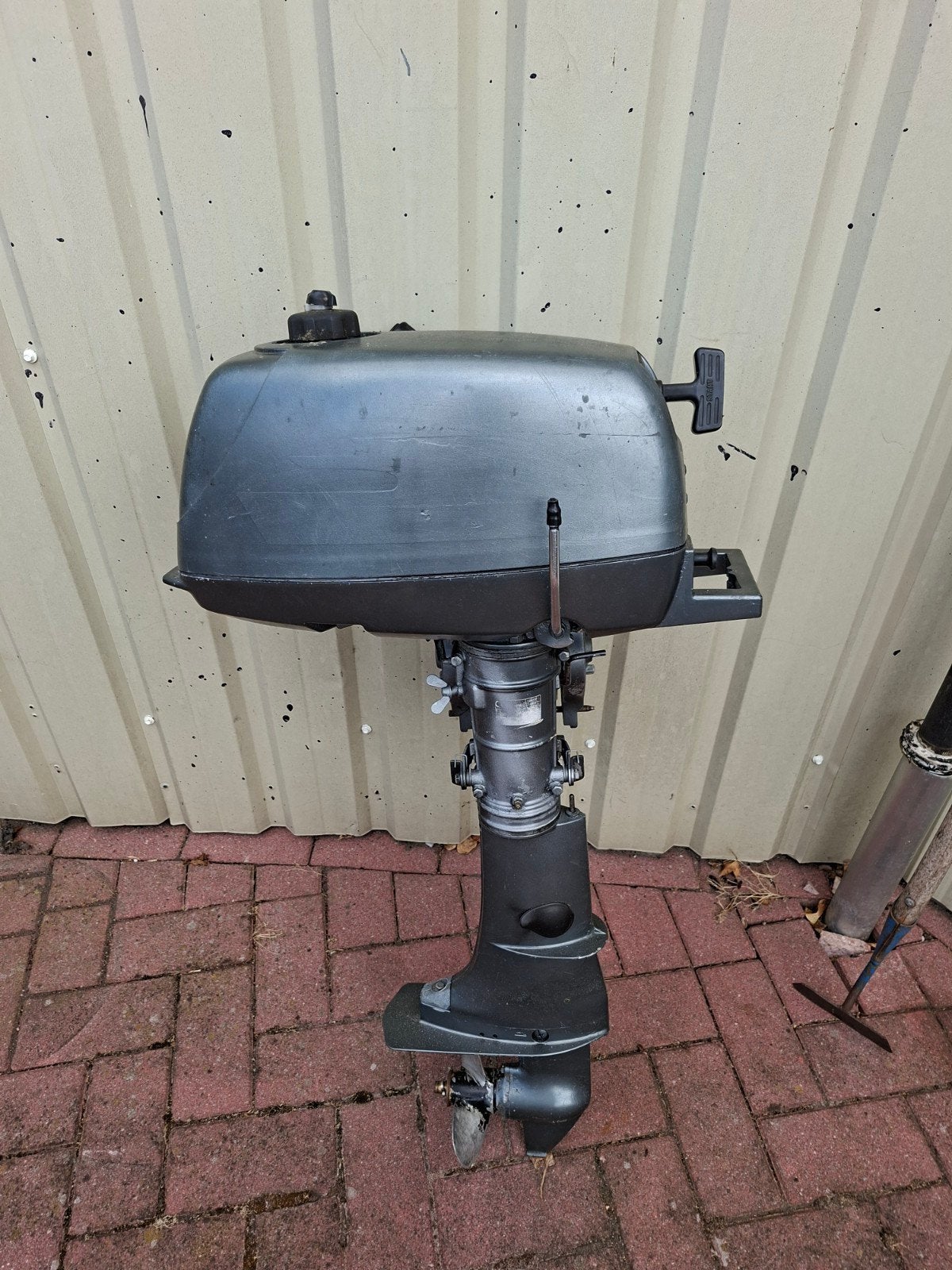 Buitenboord motor 4PK, Watersport en Boten, Bootonderdelen, Ophalen, Gebruikt, Motor en Techniek, Motorboot