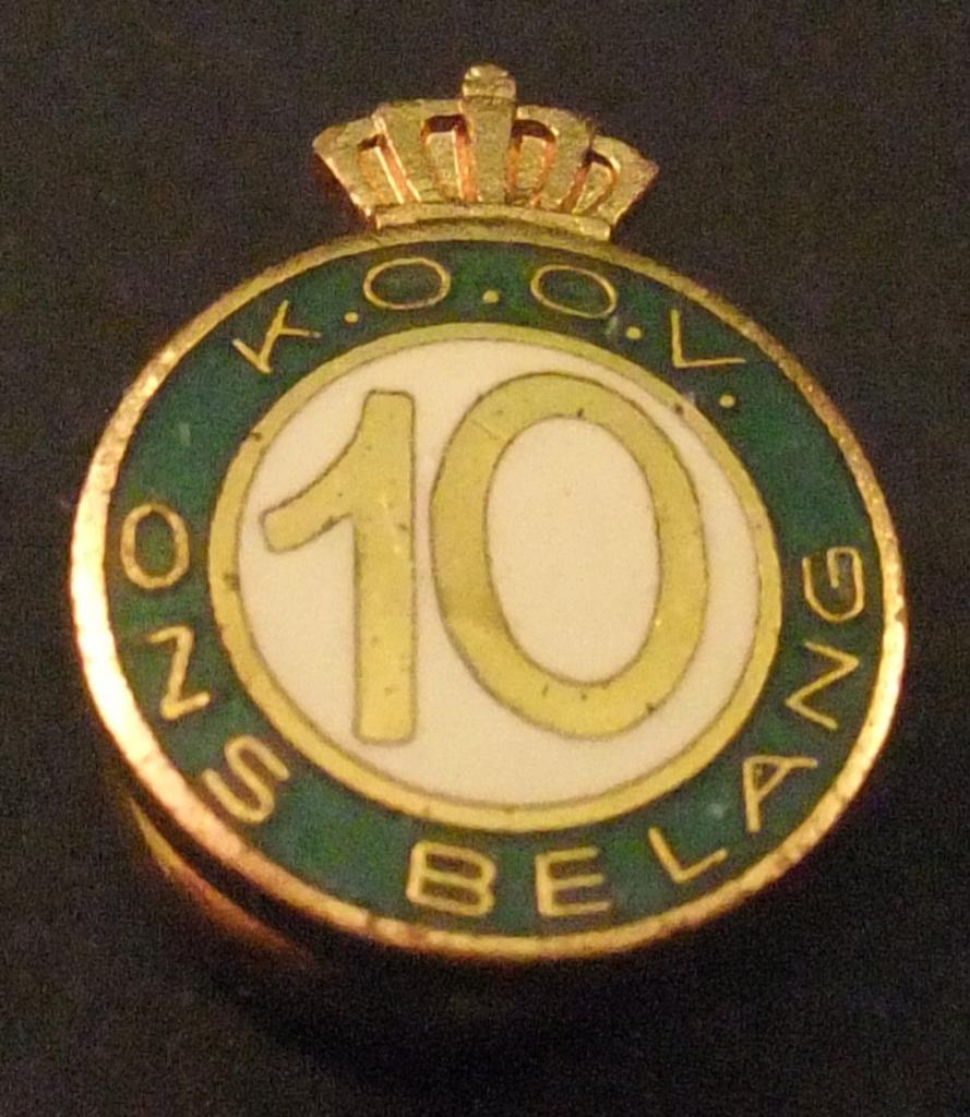 K.O.O.V. Ons Belang 10-jarig jubileum speld Luchtmacht, Verzamelen, Ophalen of Verzenden, Gebruikt