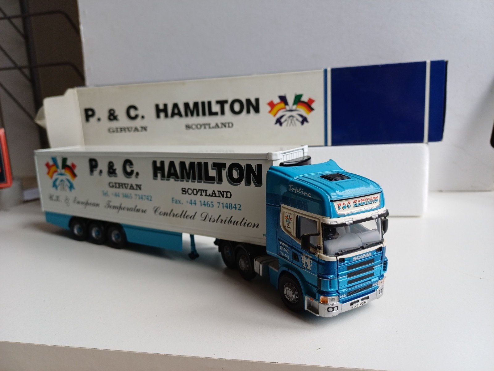Scania 124L 460 Corgi 1:50 Hamilton, Ophalen of Verzenden, Bus of Vrachtwagen, Corgi
