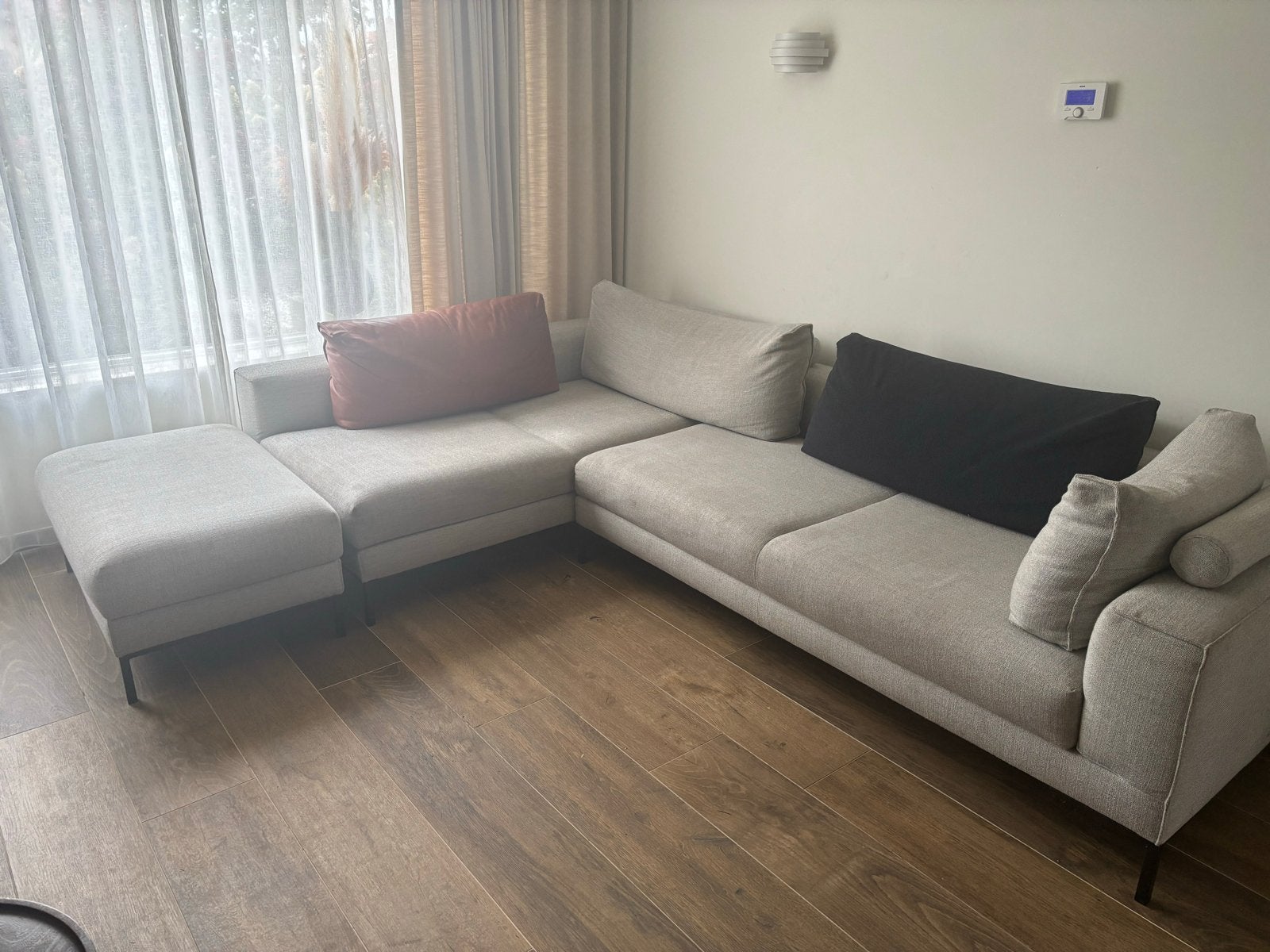Hoekbank - design on stock, aikon lounge, Huis en Inrichting, 250 tot 300 cm, Gebruikt, Hoekbank, 75 tot 100 cm